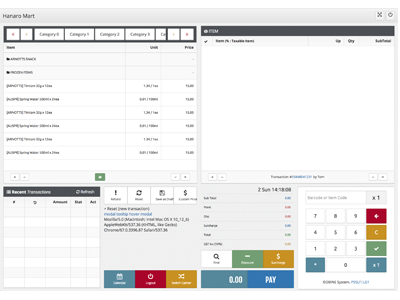 Touch POS System (cont)